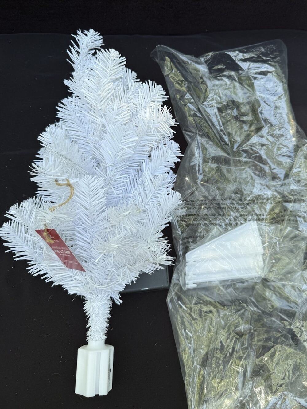 Hallmark Miniature Snow White Pre-Lit Christmas Tree 19” Brand New!